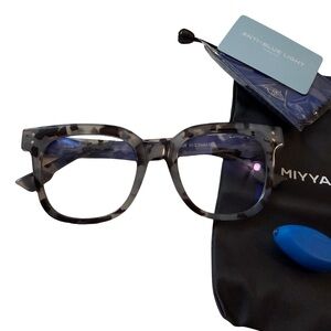 Gray Denim Blue Light Blocker Glasses